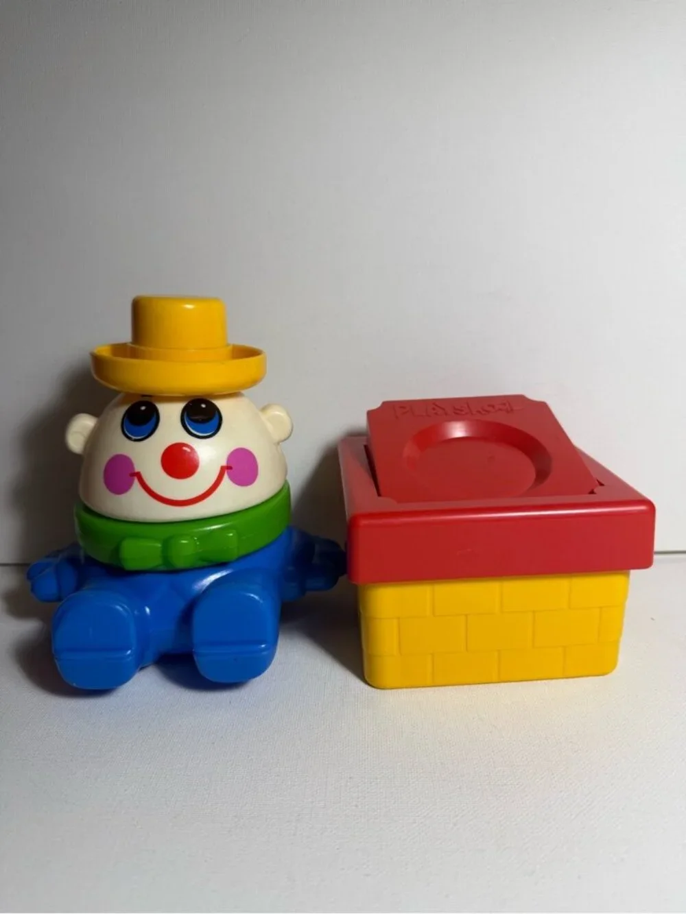 Vintage Playskool Pop Up Humpty Dumpty Stacking Toy 1986 GUC